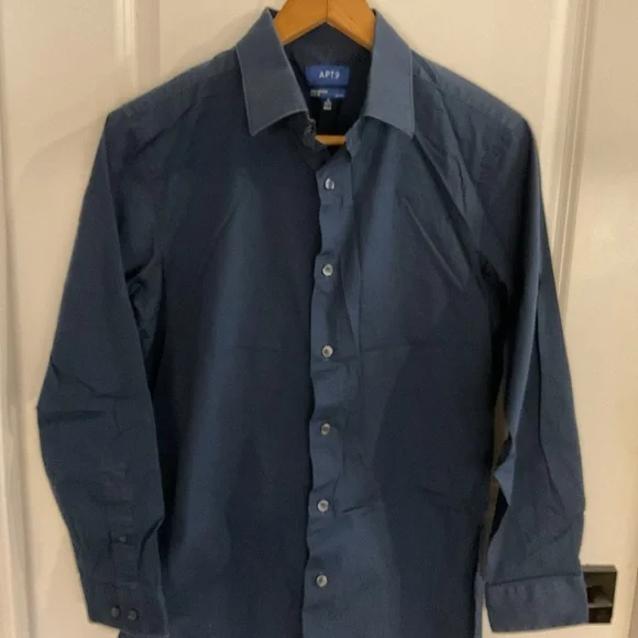 apt 9 dress shirt size chart APT 9 Mens Slim-Fit Easy-Care Premier Flex Spread Collar Stretch Dress Shirt (X-Large 34/35, Purple Square) at Amazon Men's Clothing store